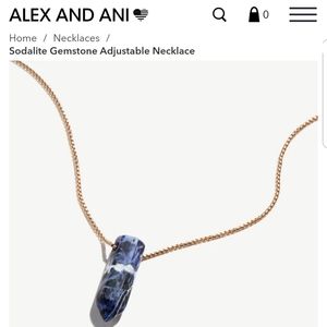 ALEX AND ANI Sodalite adjustable necklace